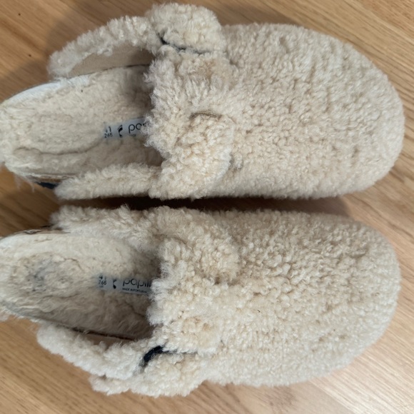 Birkenstock Boston Big Buckle Platform Teddy Clogs Size 41 - Picture 2 of 3